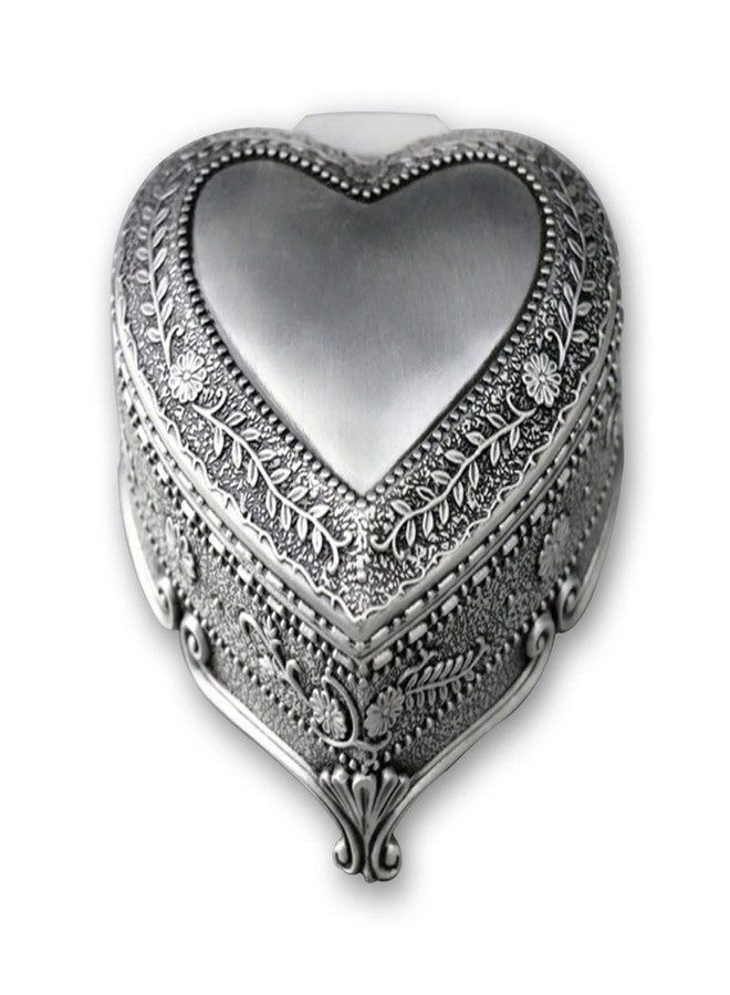 BinkeGG Tin Alloy Heart Shaped Wind up Music Box with Sankyo Musical Mechanism Tune: You are My Sunshine - Image 1